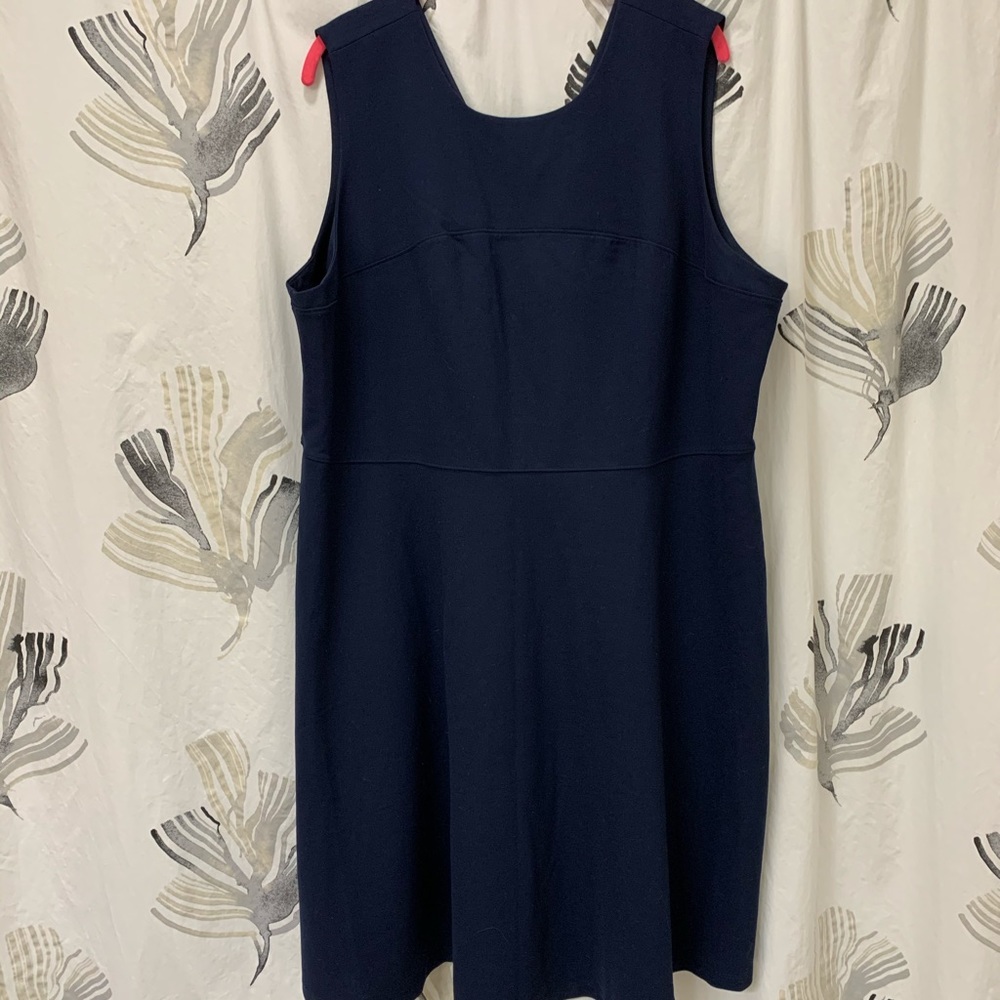 NWOT Land’s End navy blue women’s dress 24w